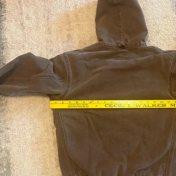 Vintage Youth Large Chocolate Brown Carhartt Jacket - Picture 9 of 10